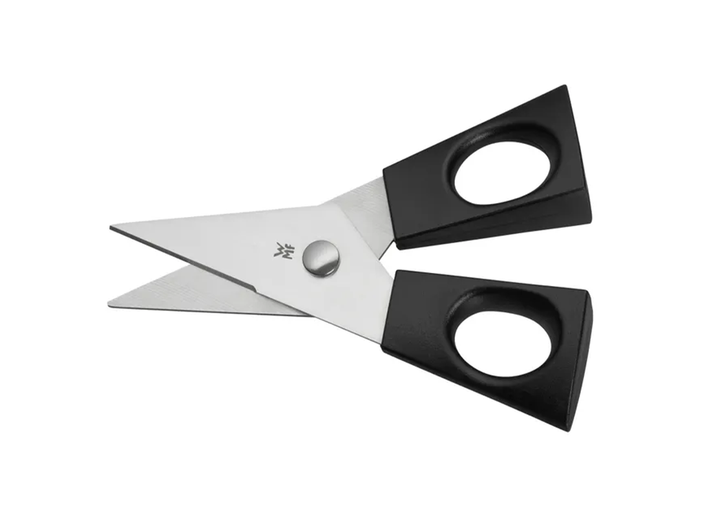 WMF Herb Scissors with black handles, open