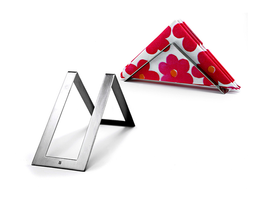 WMF sheet-metal Napkin Holder with a folded napkin