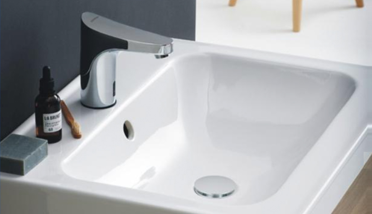 FM Mattsson 9000E Electronic touch-free basin faucet