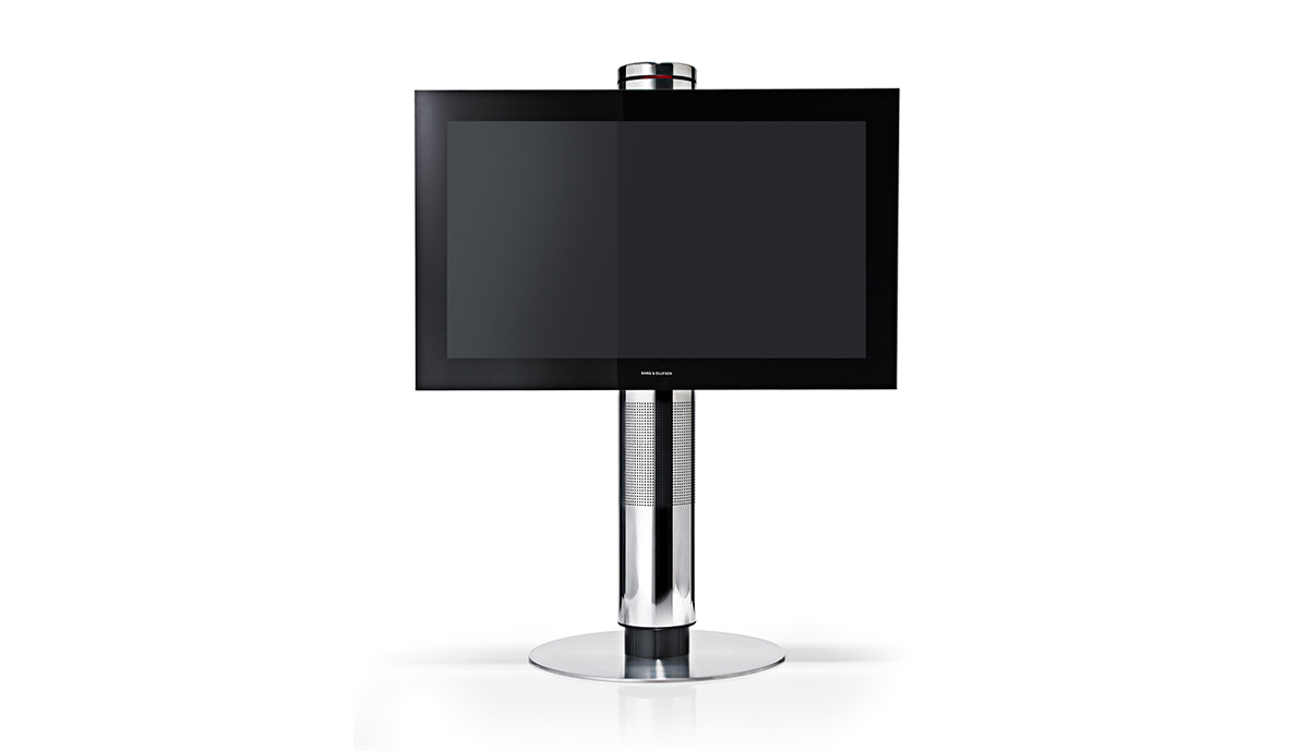 Beovision 2004 freestanding flat-panel television on a chrome stand