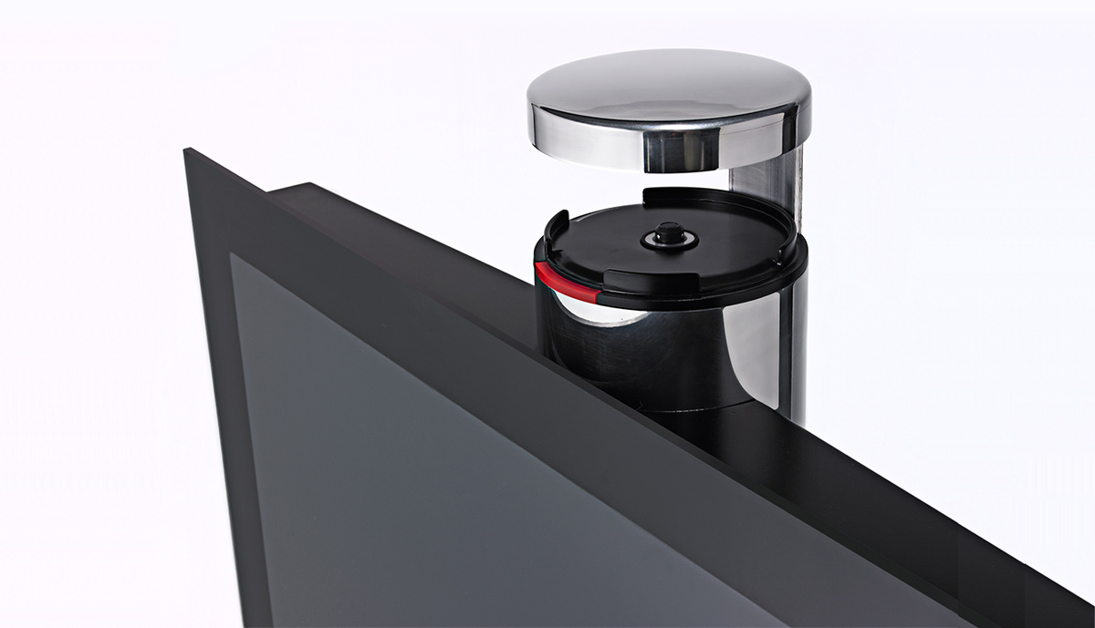 Beovision 2004 periscope detail with integrated DVD-player