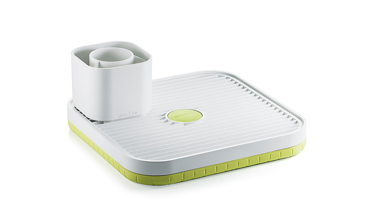 Guzzini Dish&Drain draining board with cutlery holder