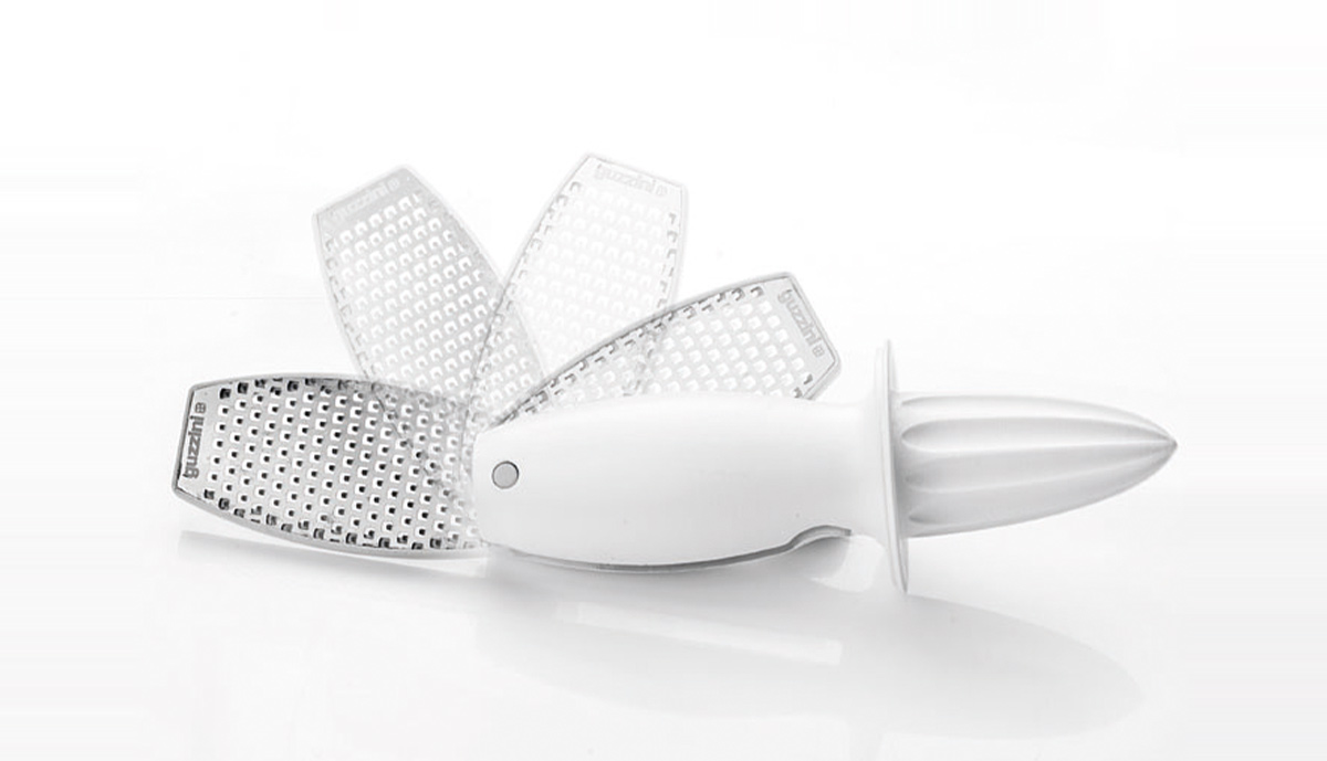Guzzini handheld grater and slicer set